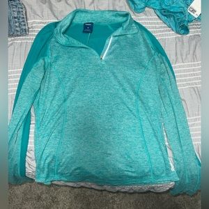 Reebok pullover- Size M (not a stain on it- just a shadow). Great condition.